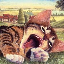 Схема вышивки «Кошачии мир 2»