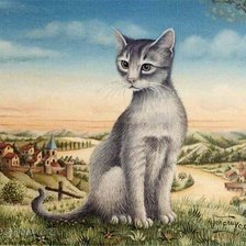 Схема вышивки «Кошачии мир 9»