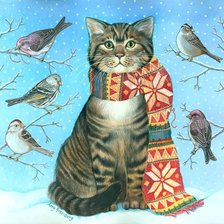 Схема вышивки «зимняя прогулка»