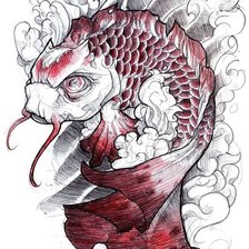 Схема вышивки «Тату»