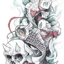 Схема вышивки «Тату»