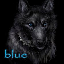 Схема вышивки «Blue»