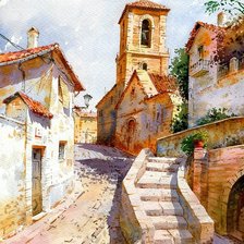 Схема вышивки «акварель FAUSTINO MARTIN GONZALEZ»