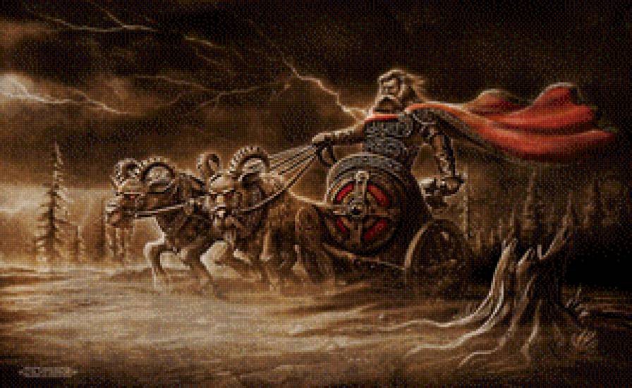 Поездка в Ётунхейм - мифология, скандинавы, тор - предпросмотр