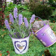 Схема вышивки «лаванда»