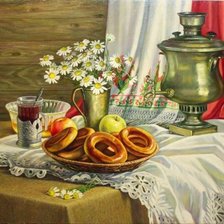 Схема вышивки «Самовар»