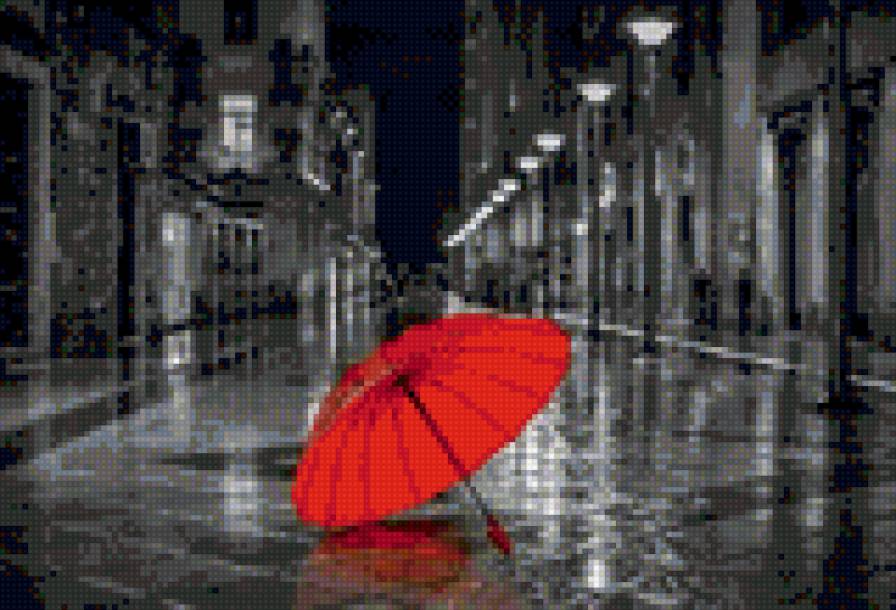 Зонт - мозаика - предпросмотр