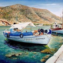 Схема вышивки «Причал»