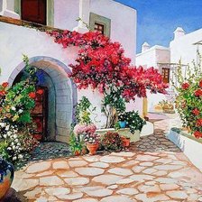 Схема вышивки «Южная улочка»