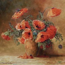 Схема вышивки «MAX THEODORE STRECKENBACH Маки 1»