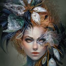 Схема вышивки «Портрет»