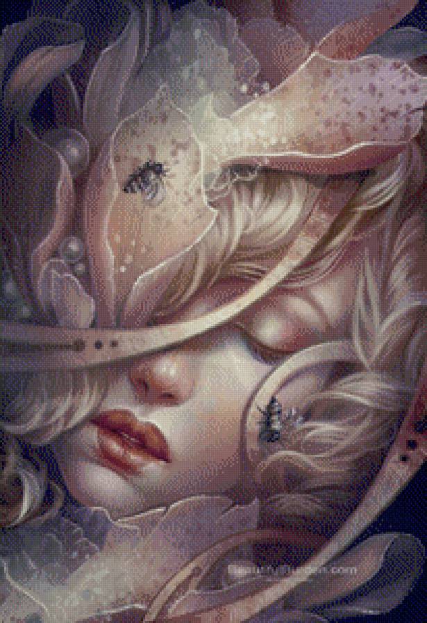 Портрет - девушка, пчела, портрет - предпросмотр