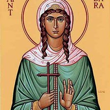 Схема вышивки «Св.Варвара»