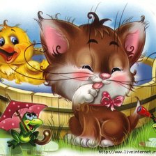 Схема вышивки «друзья»