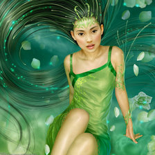 Схема вышивки «речная нимфа»