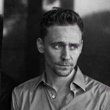Схема вышивки «Tom Hiddleston, b/w»