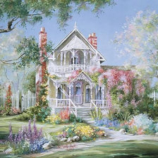 Весенний сад.