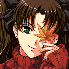 Схема вышивки «Тосака Рин»