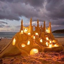 Схема вышивки «Песочный город»