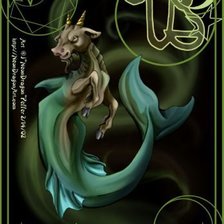 Схема вышивки «козерог»