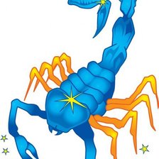 Схема вышивки «скорпион»