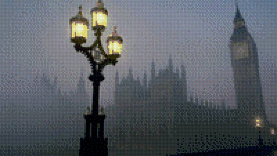 Биг Бен - биг бен, лондон, туман - предпросмотр