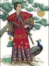 Схема вышивки «самурай»