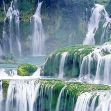 Схема вышивки «водопад»