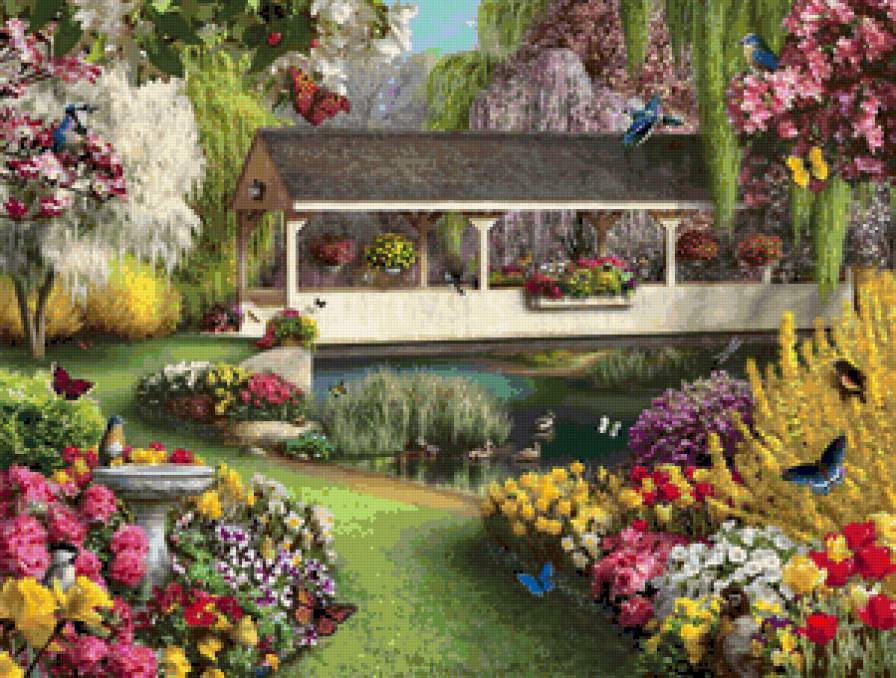 беседка - природа - предпросмотр