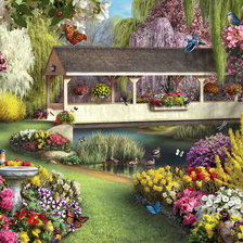 Схема вышивки «беседка»