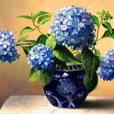 Схема вышивки «гортензия»