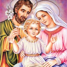 Схема вышивки «Икона,Святое Семейство»