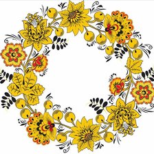 Схема вышивки «Хохлома»