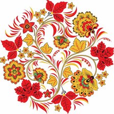 Схема вышивки «Хохлома»