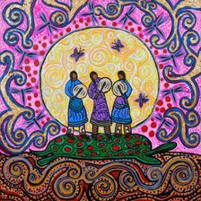 Схема вышивки «Mujeres»