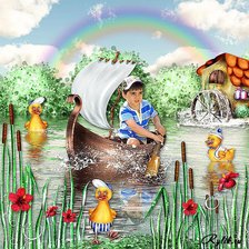 Схема вышивки «Мир детства9»