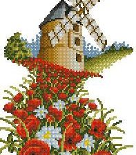 Схема вышивки «makovoe pole»