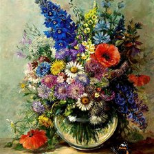 Схема вышивки «Букет полевых цветов»