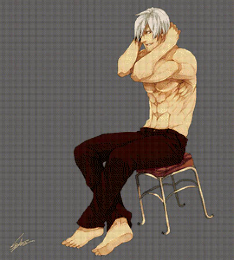 Dante - devil may cry, блондин, dante, арт - предпросмотр