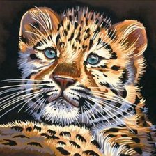 Схема вышивки «Маленький леопард»