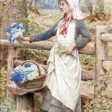 Схема вышивки «Цветочница»