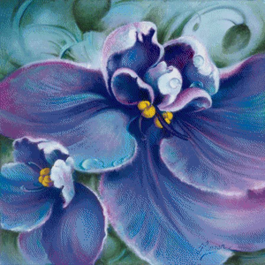 Лиловые цветы - цветы - предпросмотр