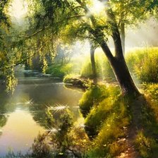 Схема вышивки «солнце взошло»