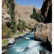 Схема вышивки «горная река»