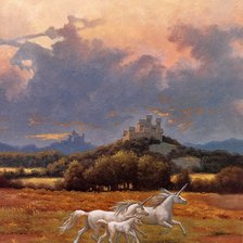 Схема вышивки «Единороги 3»