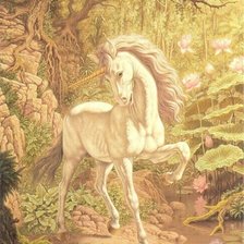 Схема вышивки «Единорог»