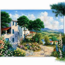 Схема вышивки «приморский пейзаж»