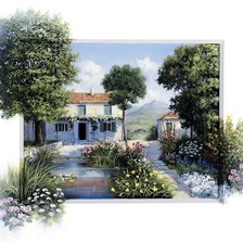 Схема вышивки «летний пейзаж»