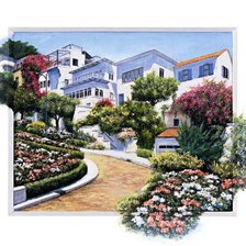 Схема вышивки «Курортный городок»