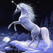 Схема вышивки «Единорог»